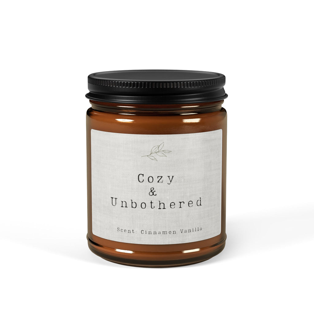 Cozy & Unbothered (Cinnamon Vanilla) Soy Candle