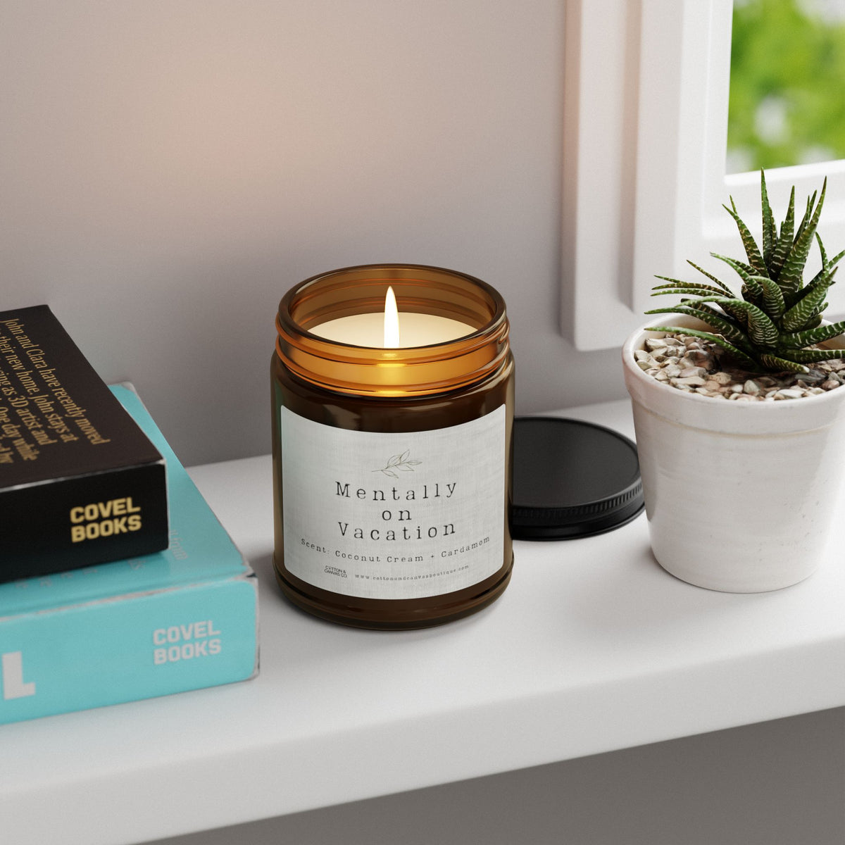 Mentally on Vacation (Coconut Cream + Cardamom) Soy Candle
