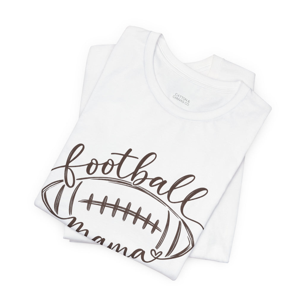 Football Mama T-Shirt — Script Football Mom Tee
