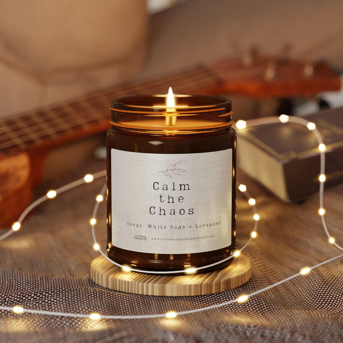 Calm the Chaos (White Sage & Lavender) Soy Candle 9oz